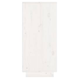Servantă, alb, 60x34x75 cm, lemn masiv de pin, 7 image
