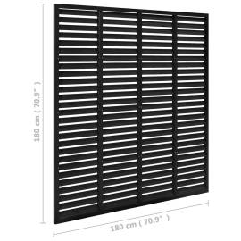 Gard tip oblon, negru, 180x180 cm, wpc, 5 image