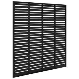 Gard tip oblon, negru, 180x180 cm, wpc, 3 image