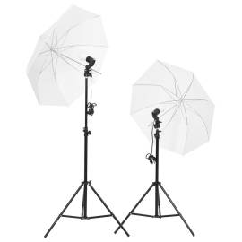 Set lumini studio foto cu trepiede și umbrele