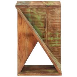 Masă laterală, 35x35x55 cm, lemn masiv reciclat, 2 image