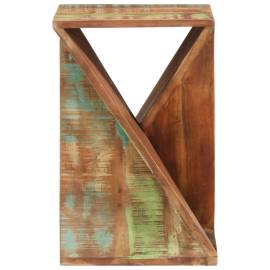 Masă laterală, 35x35x55 cm, lemn masiv reciclat, 3 image