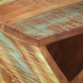 Masă laterală, 35x35x55 cm, lemn masiv reciclat, 4 image