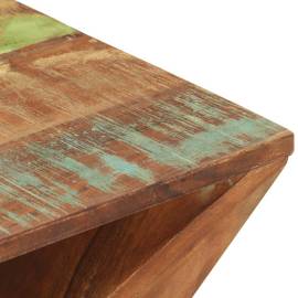 Masă laterală, 35x35x55 cm, lemn masiv reciclat, 5 image