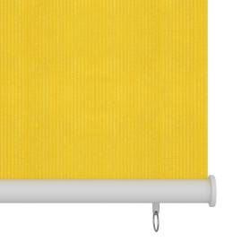 Jaluzea tip rulou de exterior, galben, 120x140 cm, hdpe, 4 image