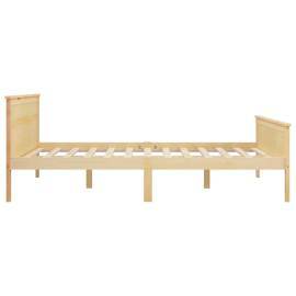 Cadru de pat, 140x200 cm, lemn masiv de pin, 5 image