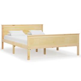 Cadru de pat, 160x200 cm, lemn masiv de pin, 2 image