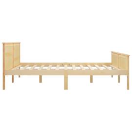 Cadru de pat, 180x200 cm, lemn masiv de pin, 5 image