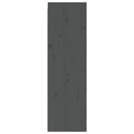 Dulap de perete, gri, 30x30x100 cm, lemn masiv de pin, 6 image