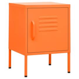 Noptieră, portocaliu, 35x35x51 cm oțel, 2 image