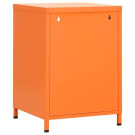 Noptieră, portocaliu, 35x35x51 cm oțel, 4 image