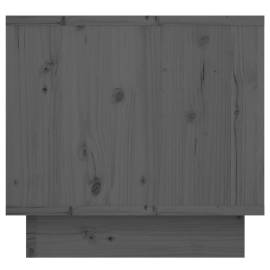 Noptiere, 2 buc.,gri, 35x34x32 cm, lemn masiv de pin, 8 image