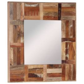 Oglindă de perete, 50x50 cm, lemn masiv reciclat, 8 image