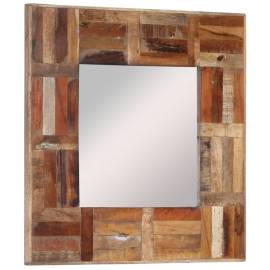 Oglindă de perete, 50x50 cm, lemn masiv reciclat, 10 image