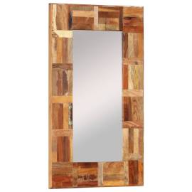 Oglindă de perete, 50x80 cm, lemn masiv reciclat, 11 image