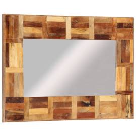 Oglindă de perete, 50x80 cm, lemn masiv reciclat, 4 image