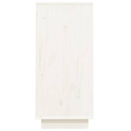 Dulap consolă, alb, 60x34x75 cm, lemn masiv de pin, 7 image