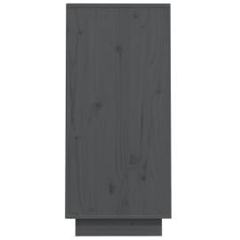 Dulap consolă, gri, 60x34x75 cm, lemn masiv de pin, 7 image