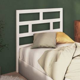 Tăblie de pat, alb, 96x4x100 cm, lemn masiv de pin