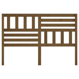 Tăblie de pat, maro miere, 166x4x100 cm, lemn masiv de pin, 4 image