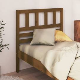 Tăblie de pat, maro miere, 81x4x100 cm, lemn masiv de pin