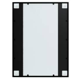 Oglindă de perete, negru,80 x 60 cm, metal, 4 image