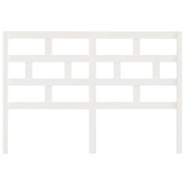 Tăblie de pat, alb, 166x4x100 cm, lemn masiv de pin, 4 image
