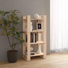 Bibliotecă/separator cameră, 60x35x125 cm, lemn masiv de pin, 4 image