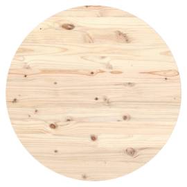 Blat de masă, Ø90x2,5 cm, lemn masiv de pin