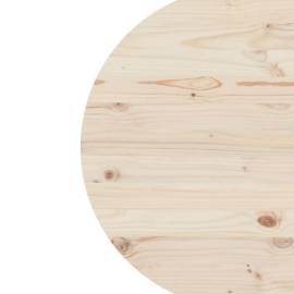 Blat de masă,Ø80x2,5 cm, lemn masiv de pin, 3 image