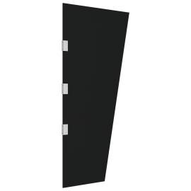 Panou lateral copertină ușă negru 50x100 cm sticlă, 4 image