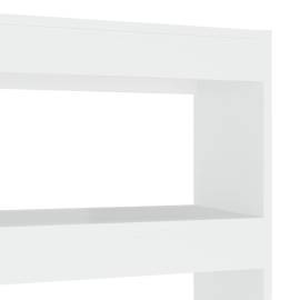 Bibliotecă/separator cameră, alb, 100x30x135 cm, 5 image