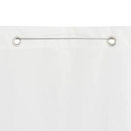 Paravan de balcon, alb, 100 x 240 cm, țesătură oxford, 4 image