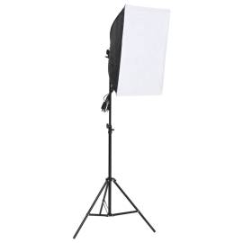 Set studio foto cu lampă softbox, fundal și reflector, 3 image