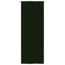 Paravan de balcon, verde închis, 80x240 cm, țesătură oxford, 2 image