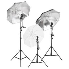 Set studio foto cu lumină, fundal și reflector, 3 image