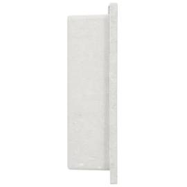 Nișă de duș, alb mat, 41x36x10 cm, 3 image