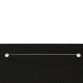 Paravan de balcon, negru, 120 x 240 cm, țesătură oxford, 3 image