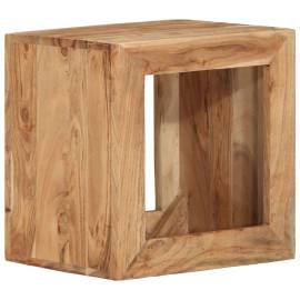 Taburet, 40x30x40 cm, lemn masiv de acacia, 11 image