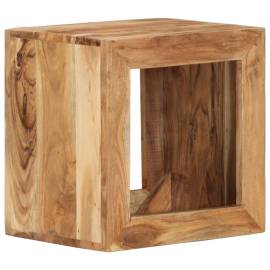 Taburet, 40x30x40 cm, lemn masiv de acacia, 9 image