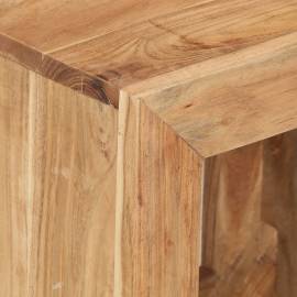 Taburet, 40x30x40 cm, lemn masiv de acacia, 5 image