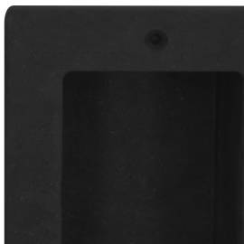 Nișă de duș, 2 compartimente, negru mat, 41x51x10 cm, 5 image
