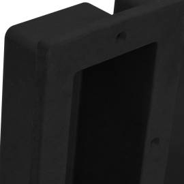 Nișă de duș, 2 compartimente, negru mat, 41x51x10 cm, 4 image