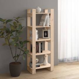 Bibliotecă/separator cameră, 60x35x160 cm, lemn masiv de pin, 6 image