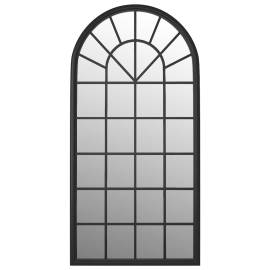 Oglindă,negru, 90x45 cm,fier, pentru utilizare în interior, 2 image