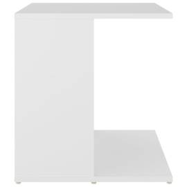 Masă laterală, alb, 45x45x48 cm, pal, 5 image