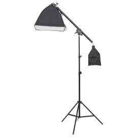 Set studio foto cu set de lumini, fundal și reflector, 3 image