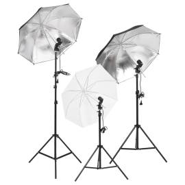 Kit studio foto cu set de lumini, fundal și reflector, 2 image