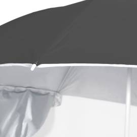 Umbrelă de plajă cu pereți laterali antracit 215 cm, 5 image
