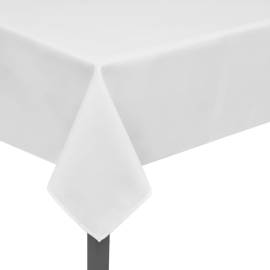 Fețe de masă, 130 x 130 cm, alb, 5 buc., 3 image